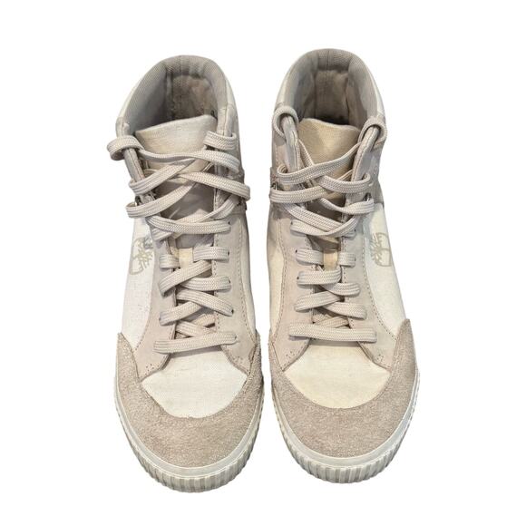 Timberland Skyla Bay White Chukka Boot High‎ Top Sneakers Shoes Womens 9 - Picture 1 of 5